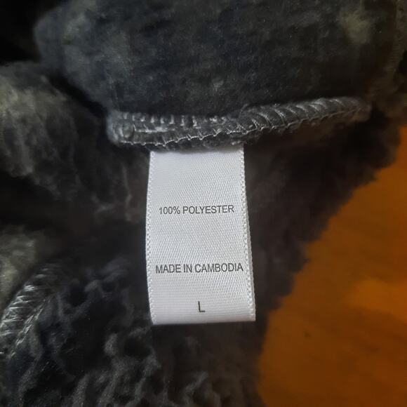 Koolaburra by UGG Womens Gray Brushed Back Sherpa Hoodie Pullover Size L - Picture 4 of 6